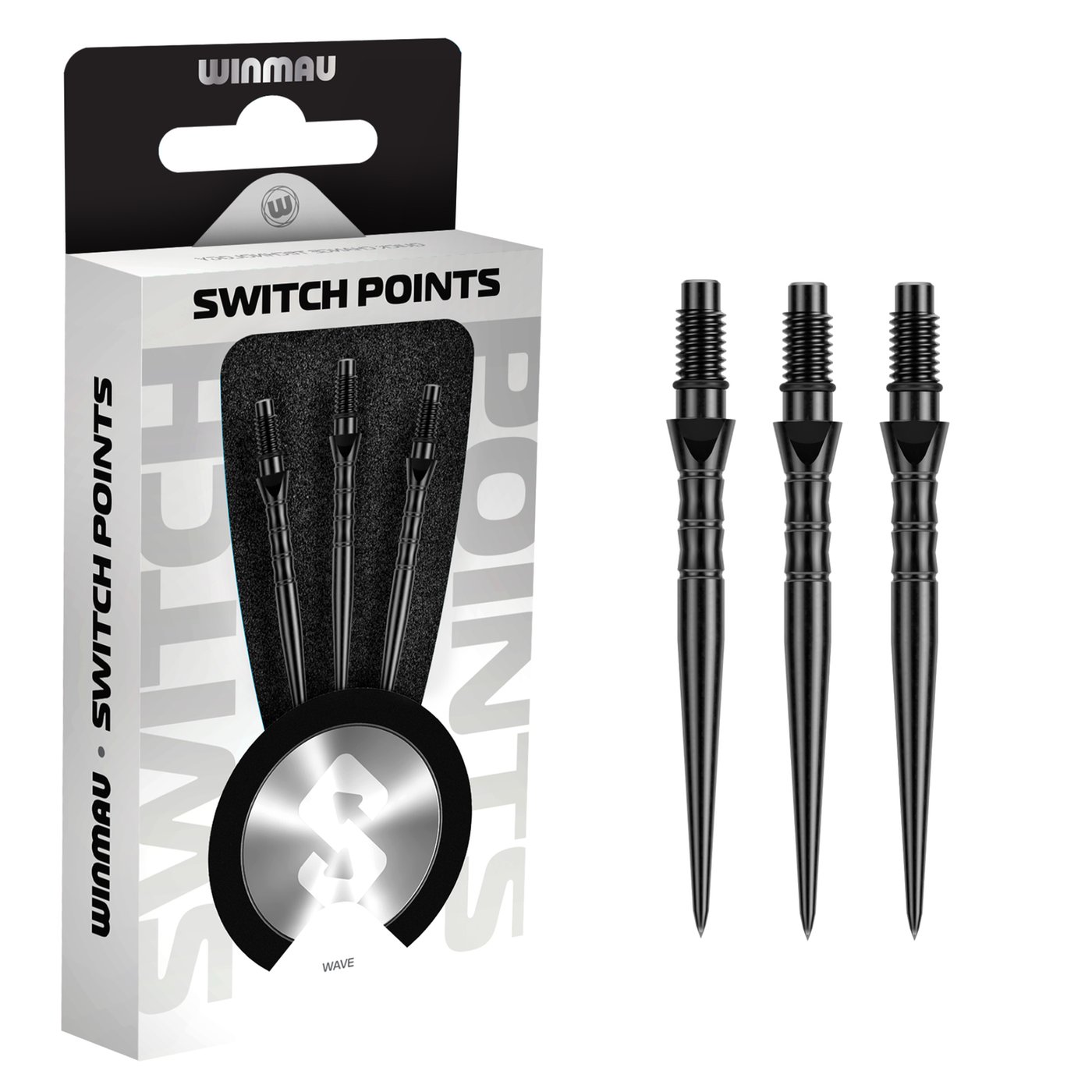 Winmau Switch Point Wave Black