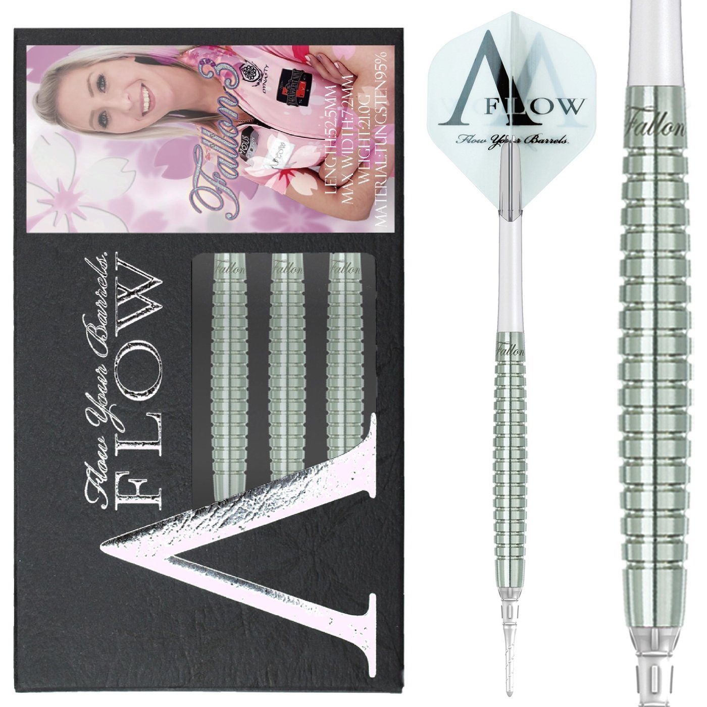 Dynasty A-FLOW Fallon Sherrock - Fallon 3 Plain 95% Soft Tip Darts