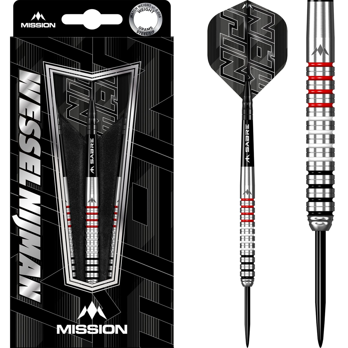 Dardos Mission Wessel Nijman 95% Punta de Acero