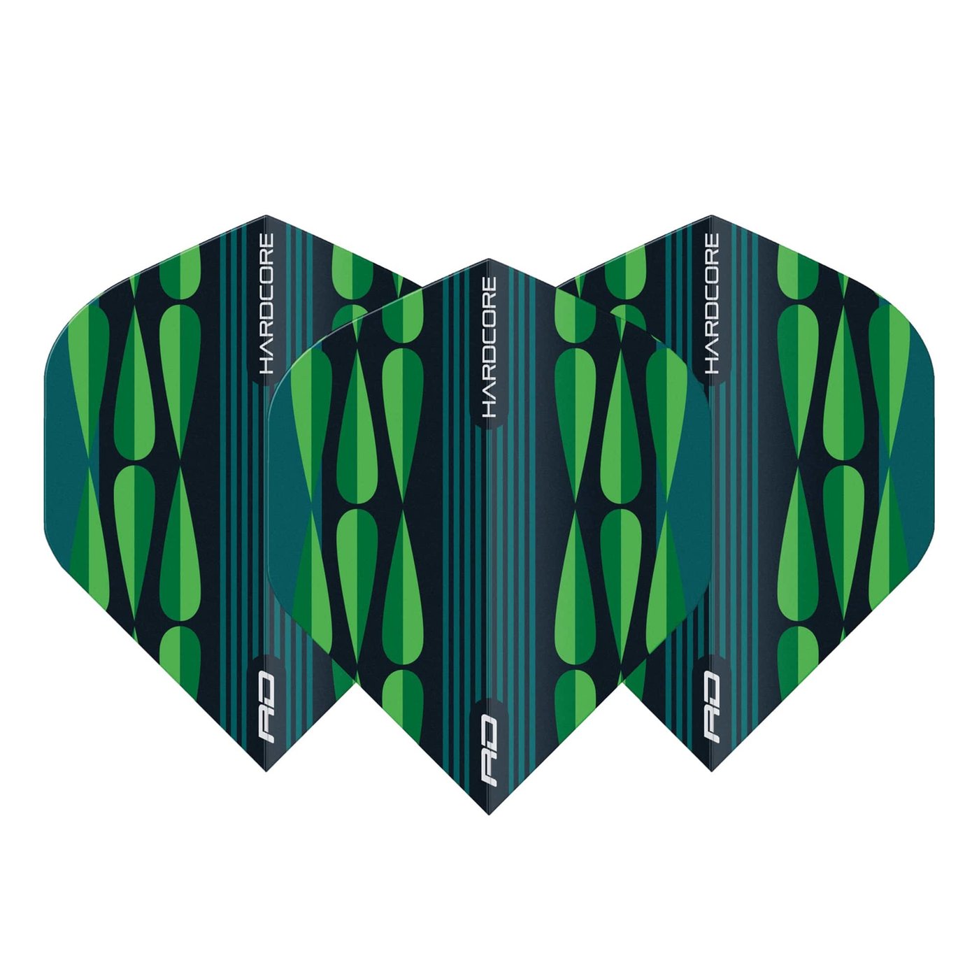 Red Dragon Hardcore Radical Green Teardrop - Dart Flights