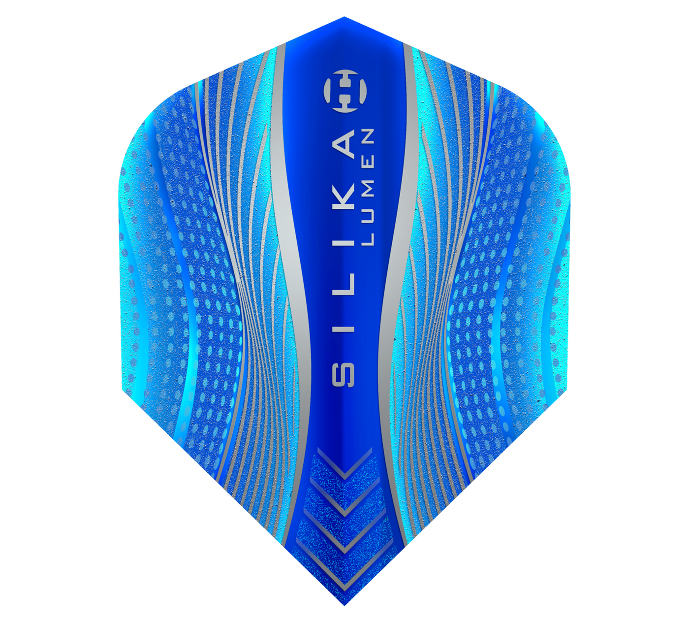 Harrows Silika Lumen Round NO6 Blue Tough Crystalline Coated Darts Flights