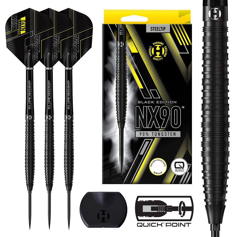 [Tweedekans] Harrows NX90 Black Quick Point 90%-22gram