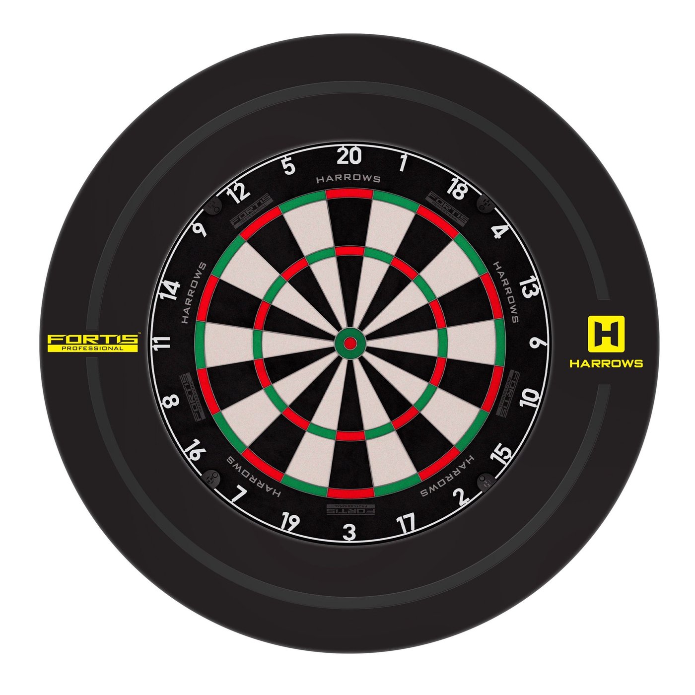 Harrows Fortis Diana de Dardos Profesional + Harrows Fortis Dartboard Surround - Dartset