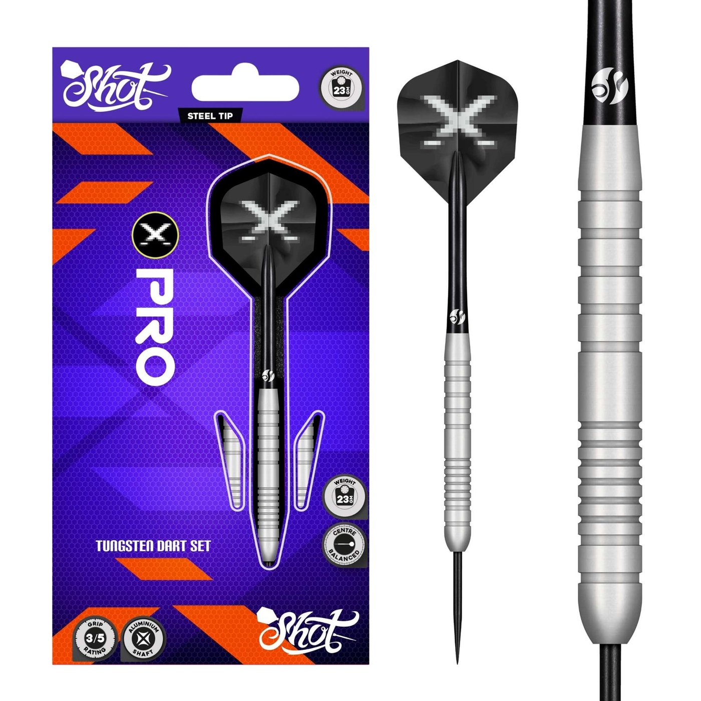 Shot X-Pro 60% - Steel Tip Darts