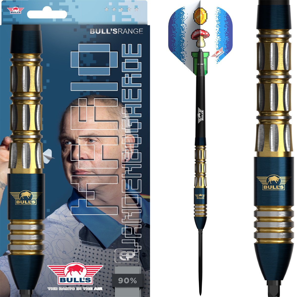 Bull's Mario Vandenbogaerde E3 Convertible Point 90% - Steel Tip Darts