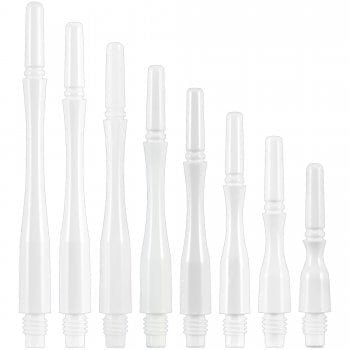 Cosmo Darts Fit Shafts Gear Hybrid - Clear White - Spinning Darts Shafts