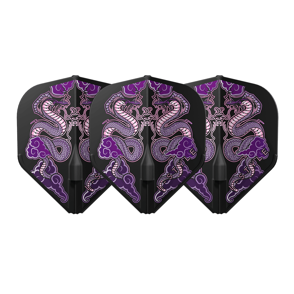 L-Style L1 EZ Jelle Klaasen V7 Black Darts Flights