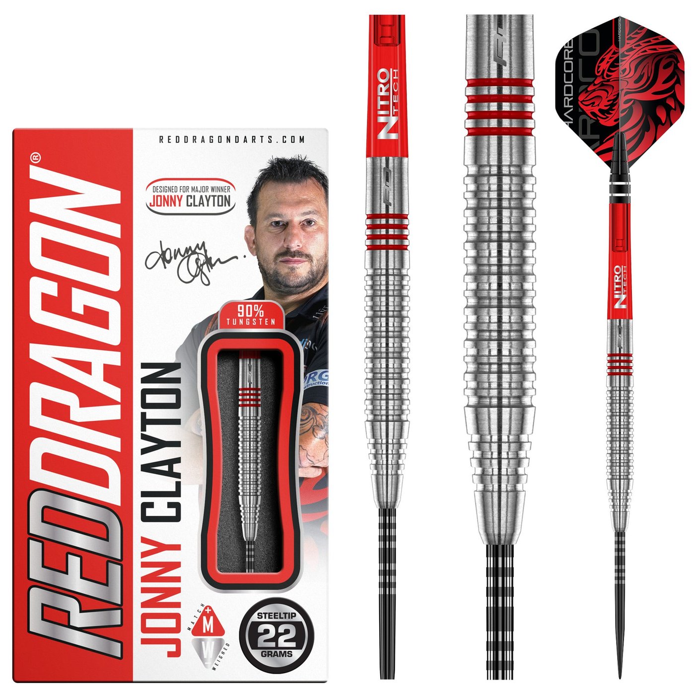 Red Dragon Jonny Clayton 2.0 90% Darts