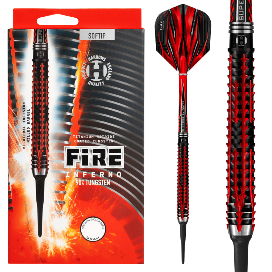 Harrows Fire Inferno 90% - Soft Tip Darts
