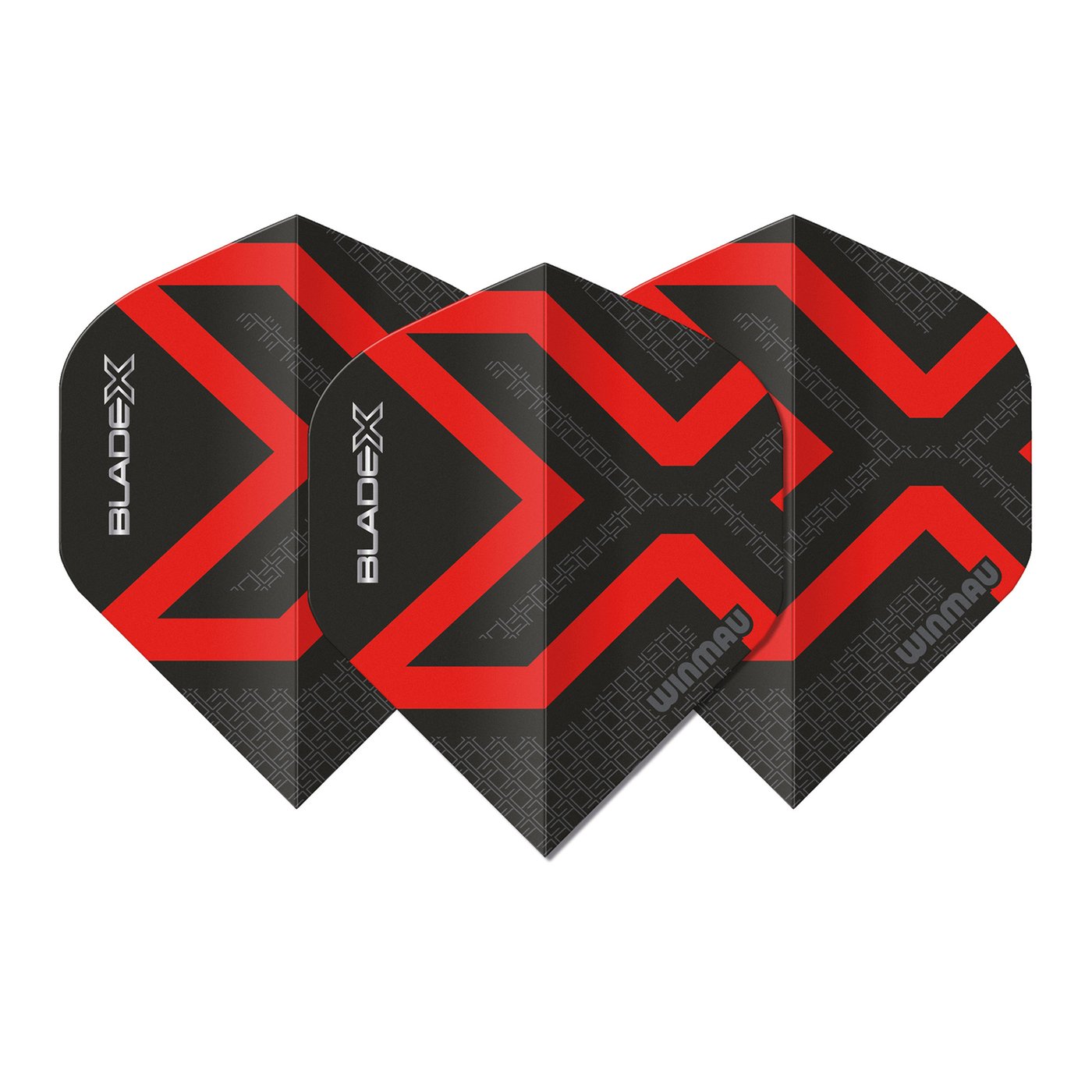 Winmau Blade X Prism Delta Metallic Black Red - Ailettes Fléchettes