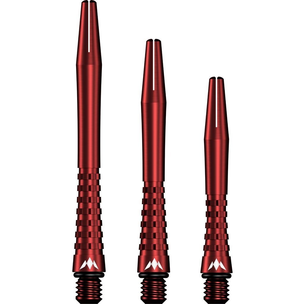 Mission Atom13 Anodised Metal Gripped Red Dartskaft