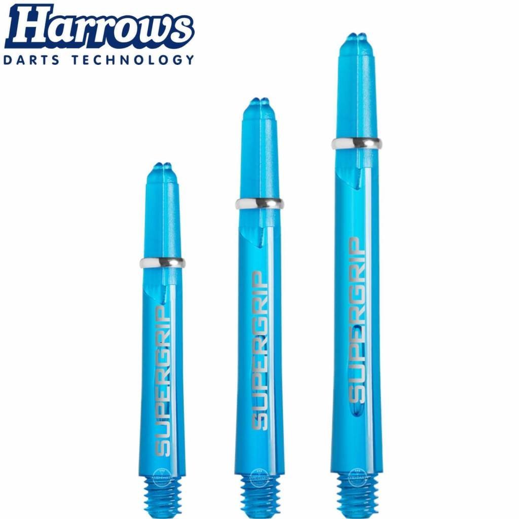 Harrows Supergrip Light Blue Darts Shafts