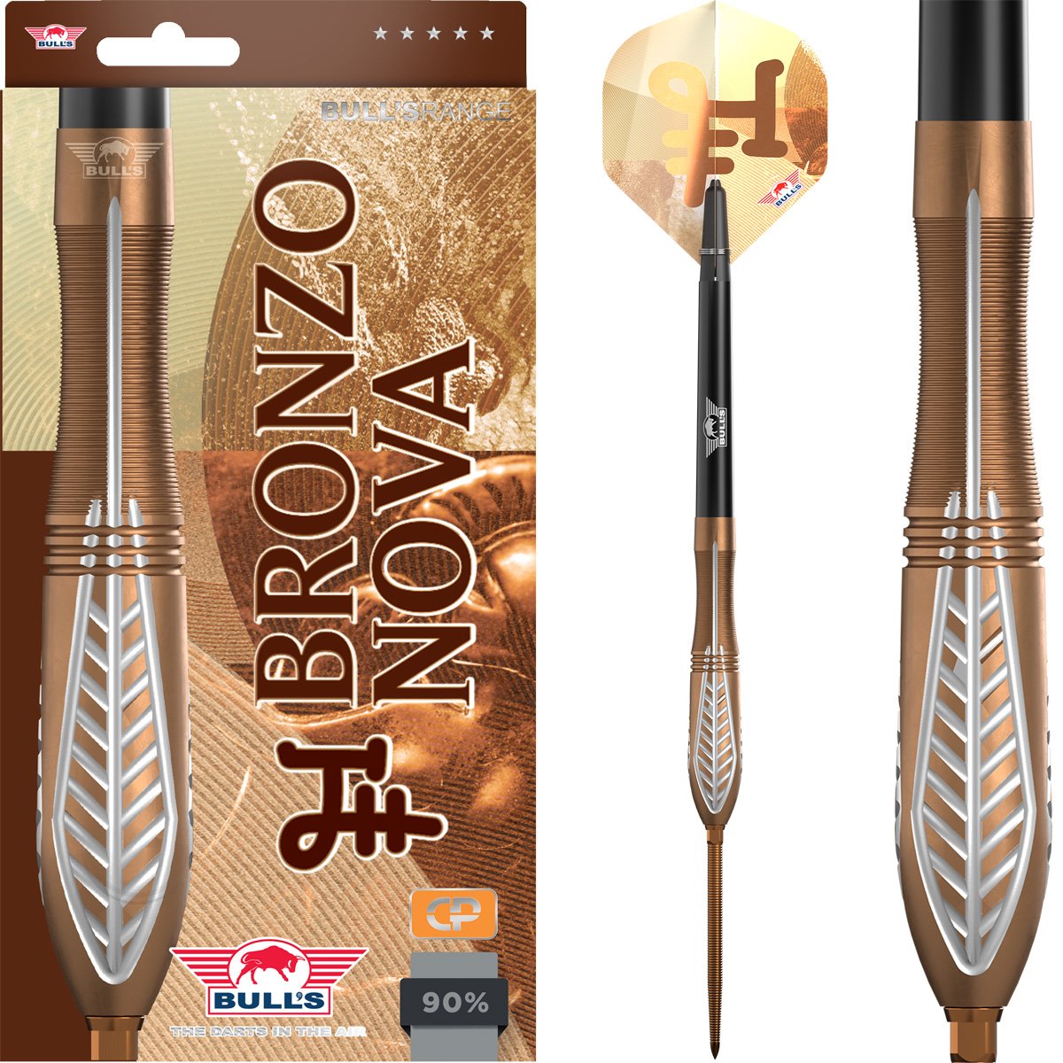 Bull's Bronzo Nova Convertible Point 90% - Steel Tip Darts