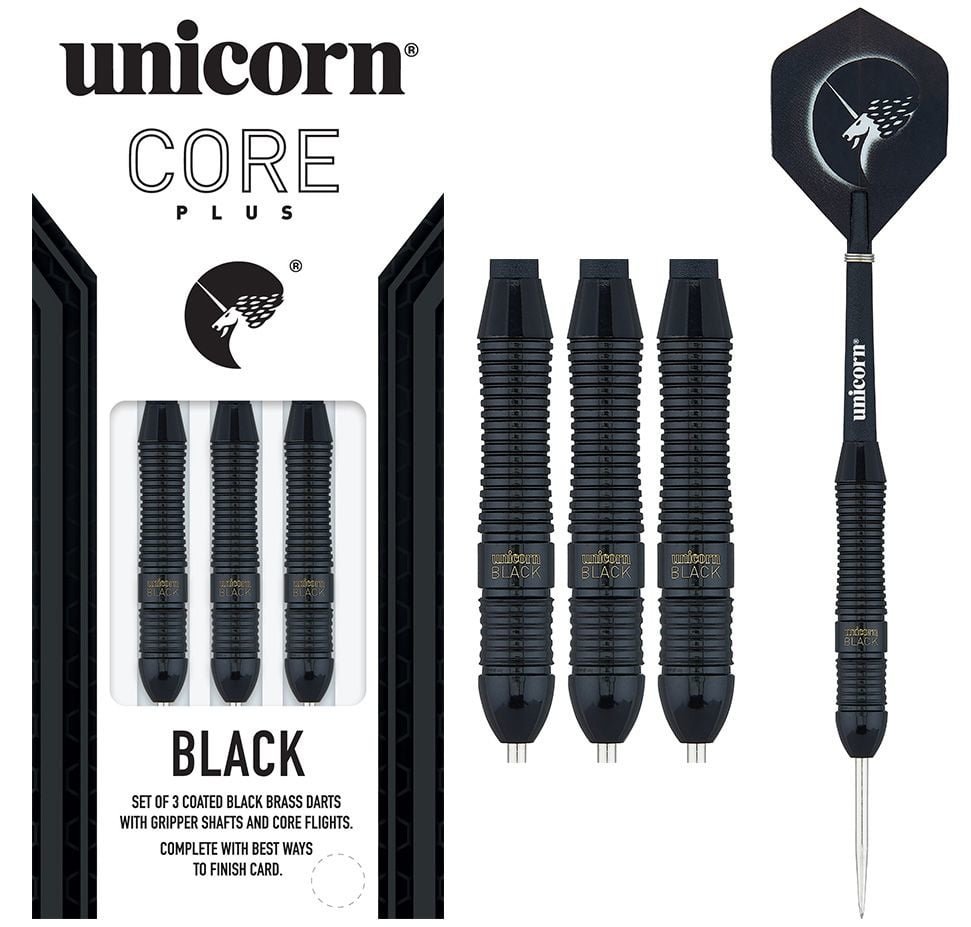 Unicorn Core Plus Win Shape 1 Brass - Black Darts