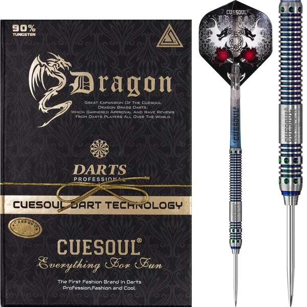 Cuesoul Dragon Blue 90% - Dartpijlen