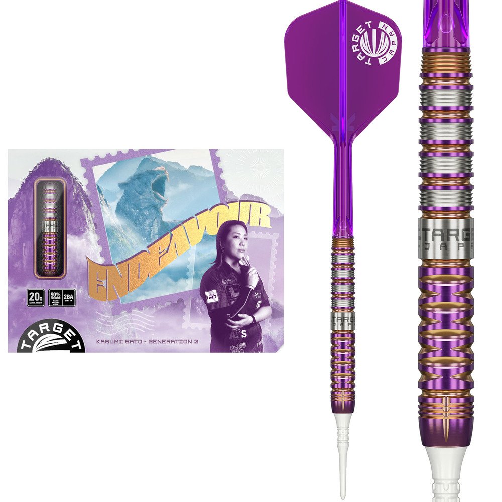 [Tweedekans] Target Japan Kasumi Sato Endeavour G2 90% - Soft Tip Darts-20gram