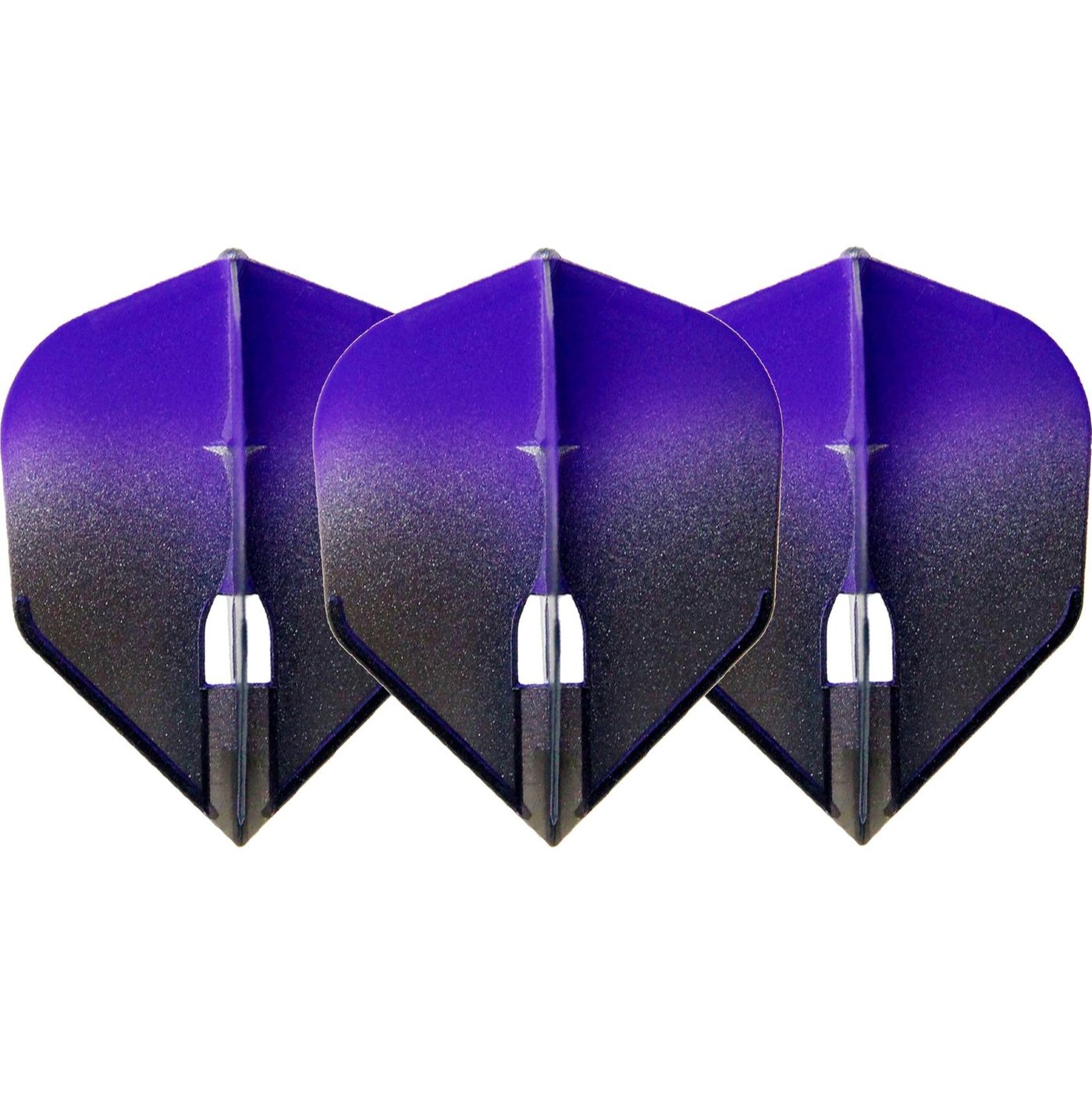 L-Style Champagne L3 Shape 2-Tone BK×Purple Darts Flights