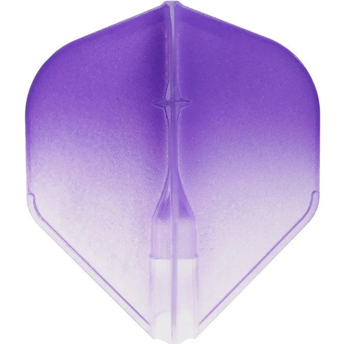 L-Style EZ L1 Standard 2-Tone Clear White Purple Darts Flights