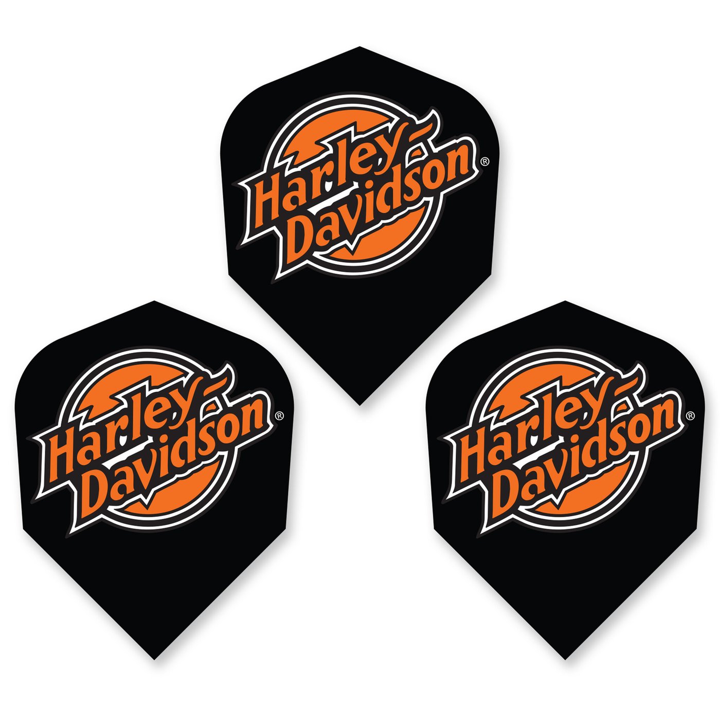 DW Harley Davidson Orange Logo NO6 Darts Flights