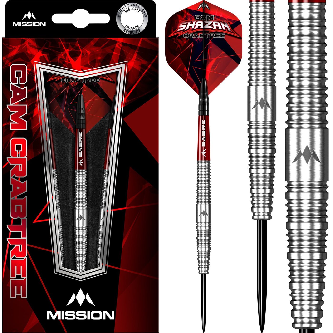 Mission Cam Crabtree 90% - Steel Tip Darts - Dartshopper.com