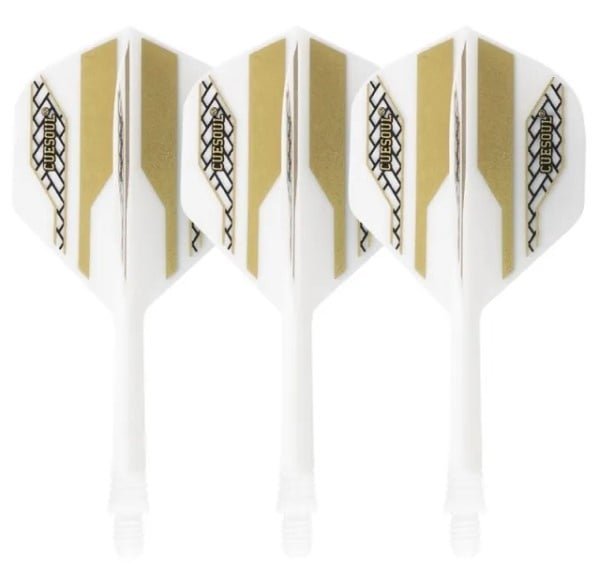 Cuesoul - Tero Flight System AK5 Rost Golden Pattern - White Standard - Dart Flights
