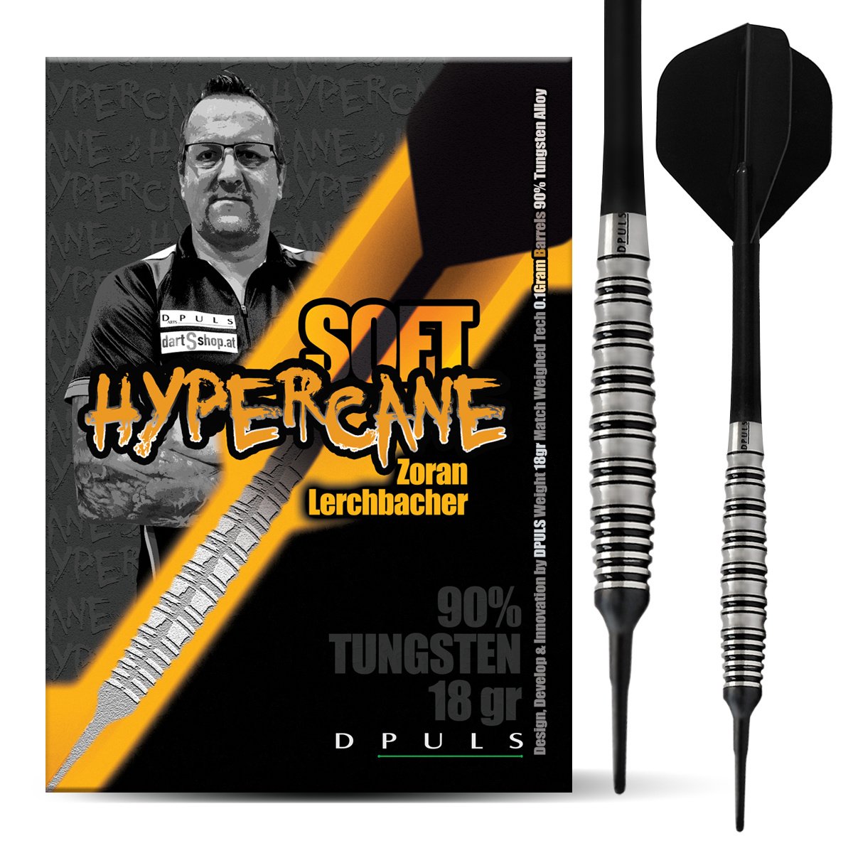 Dpuls Zoran Lerchbacher Hypercane 90% Soft Tip Darts