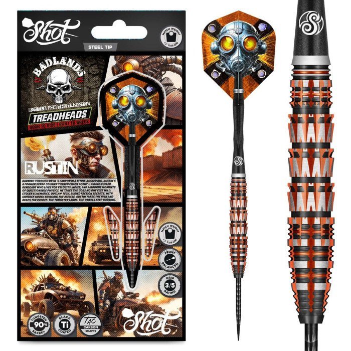 Shot Badlands Rustin 90% - Steel Tip Darts