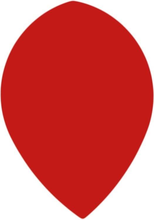Poly Pear Red - Dart Flights