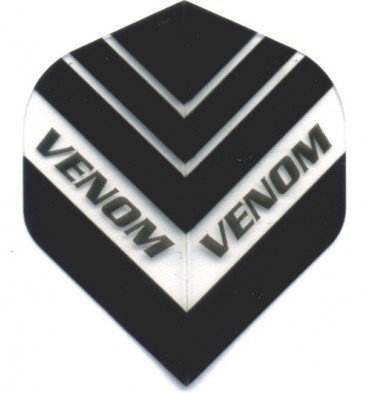 Ruthless Venom Transparent Black Darts Flights