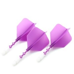 Letky Cuesoul - ROST T19 Integrated Dart Flights - Big Wing - Purple White