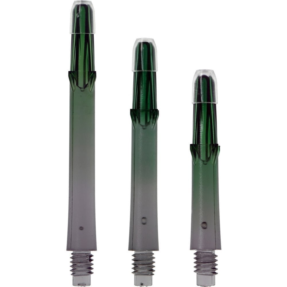 L-Style L-Shafts Gradient N9 Locked Straight Black & Green Darts Shafts