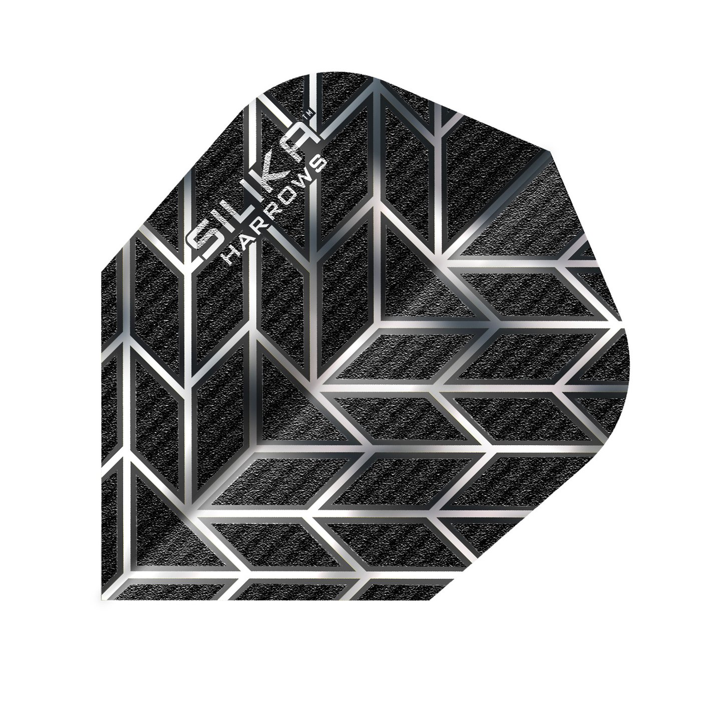 Harrows Silika Monarch Black Silver NO6 - Dart Flights