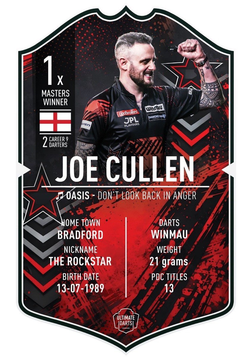 Ultimate Darts Card Joe Cullen 2026