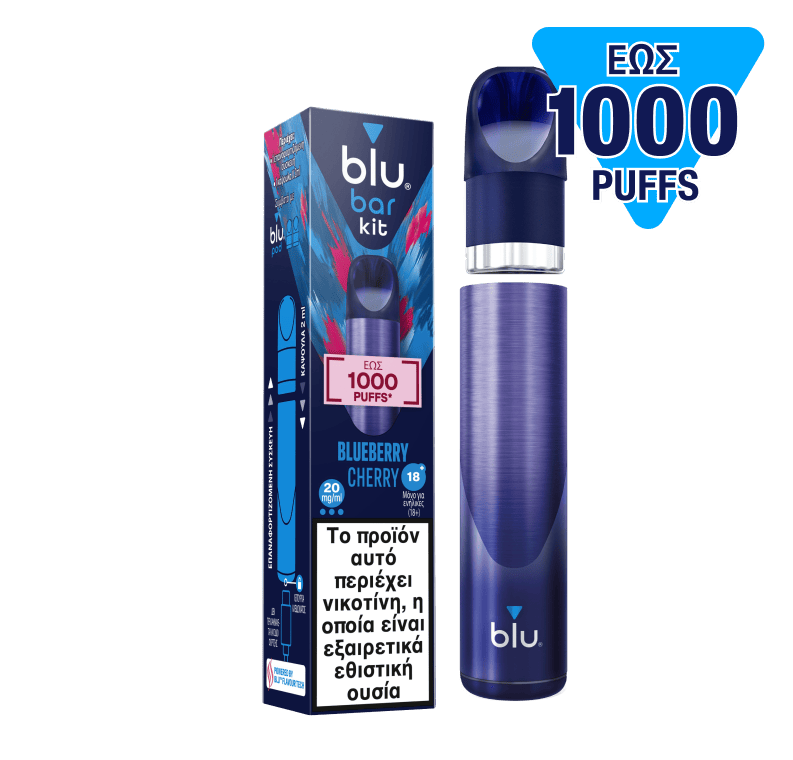 Blu Bar Kit E-cigarette + 1 pod saveur Raisin Glac