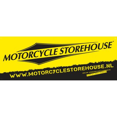 Plastic; Yellow; Black print; Approx. dimensions: 121cm wide x 45cm high