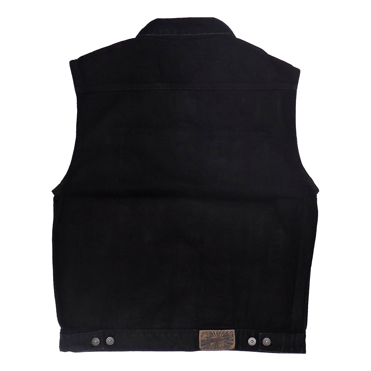 MCS denim vest, Black, XL