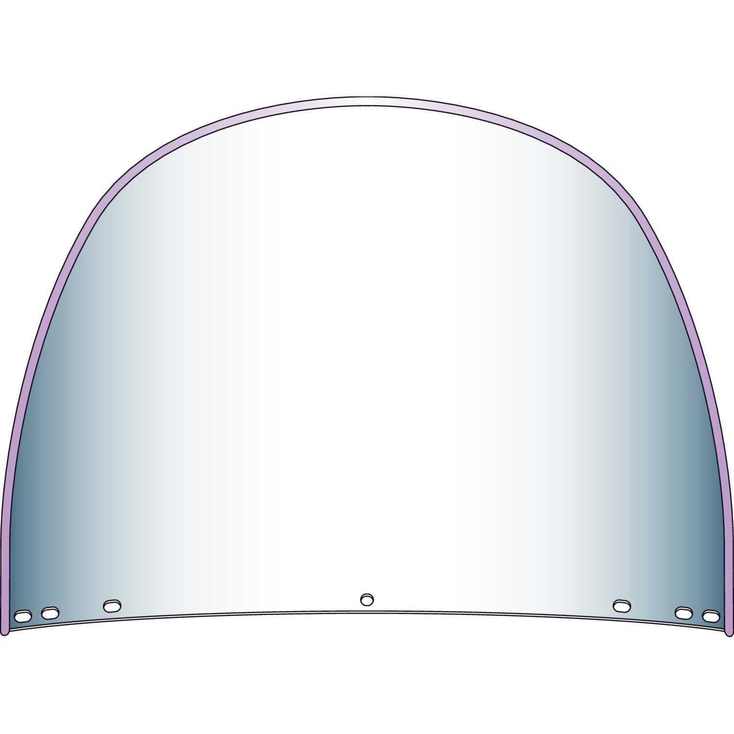 NC Repl. Beaded Heavy Duty™ Windshield - Top window