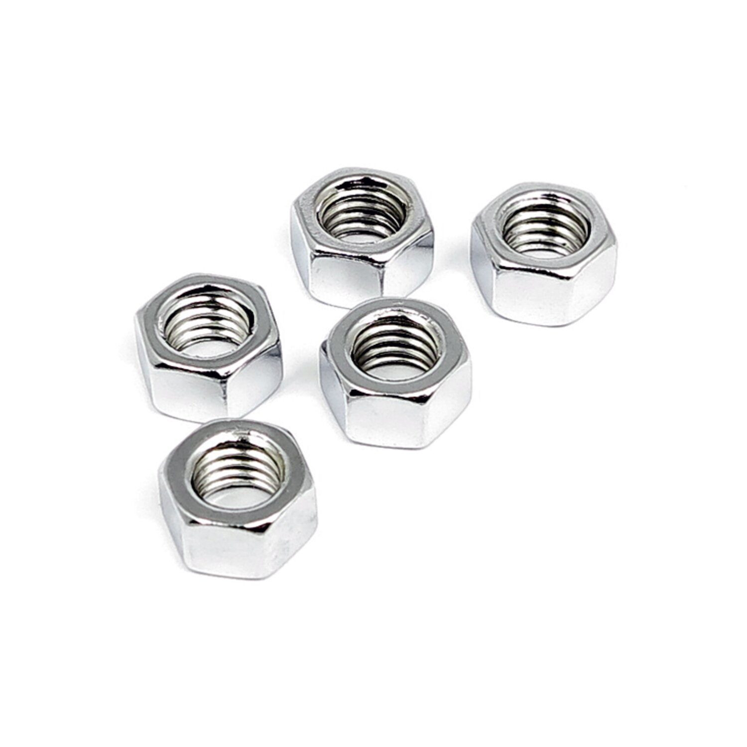 3/8-24 hex nut zinc - 25 pack, Satin