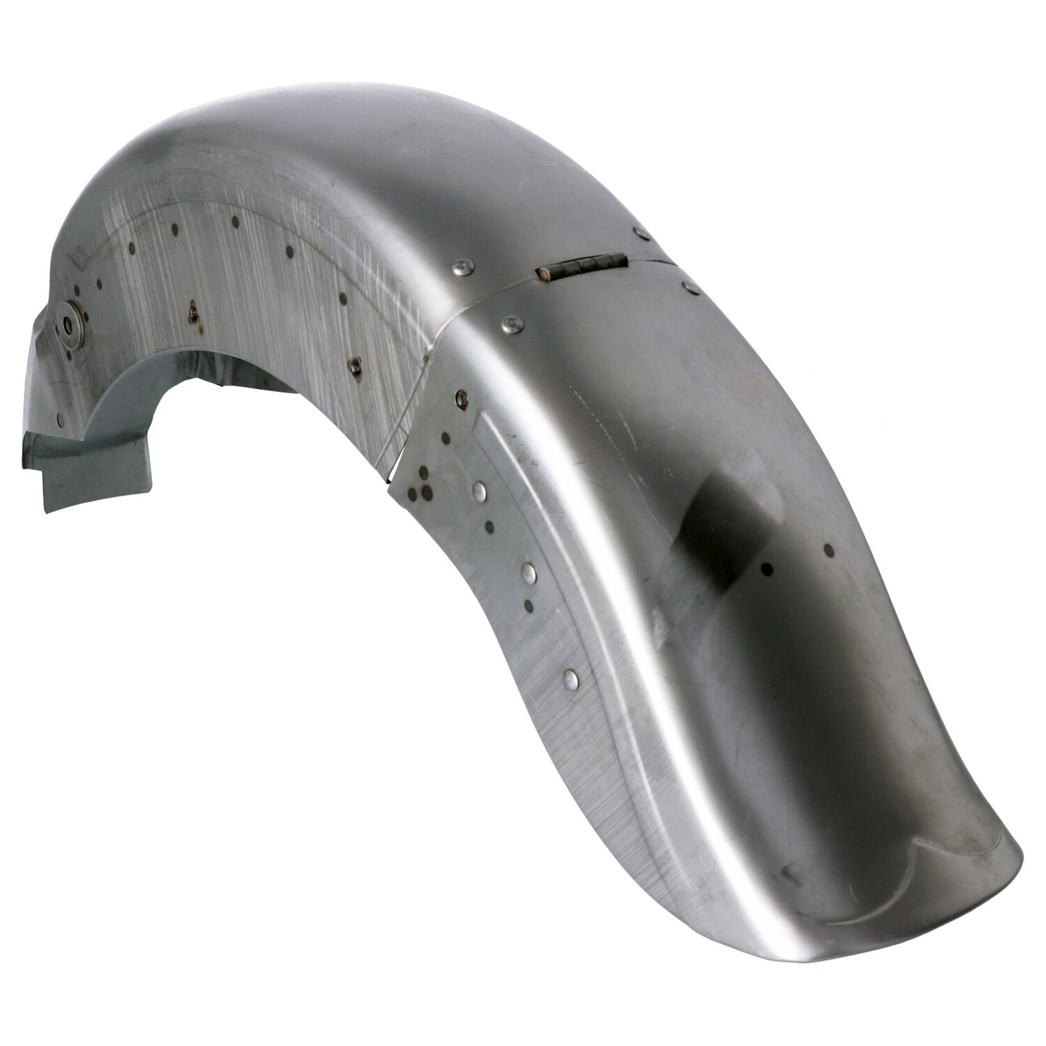 58-84 FL custom hinged rear fender, Unpainted, Raw