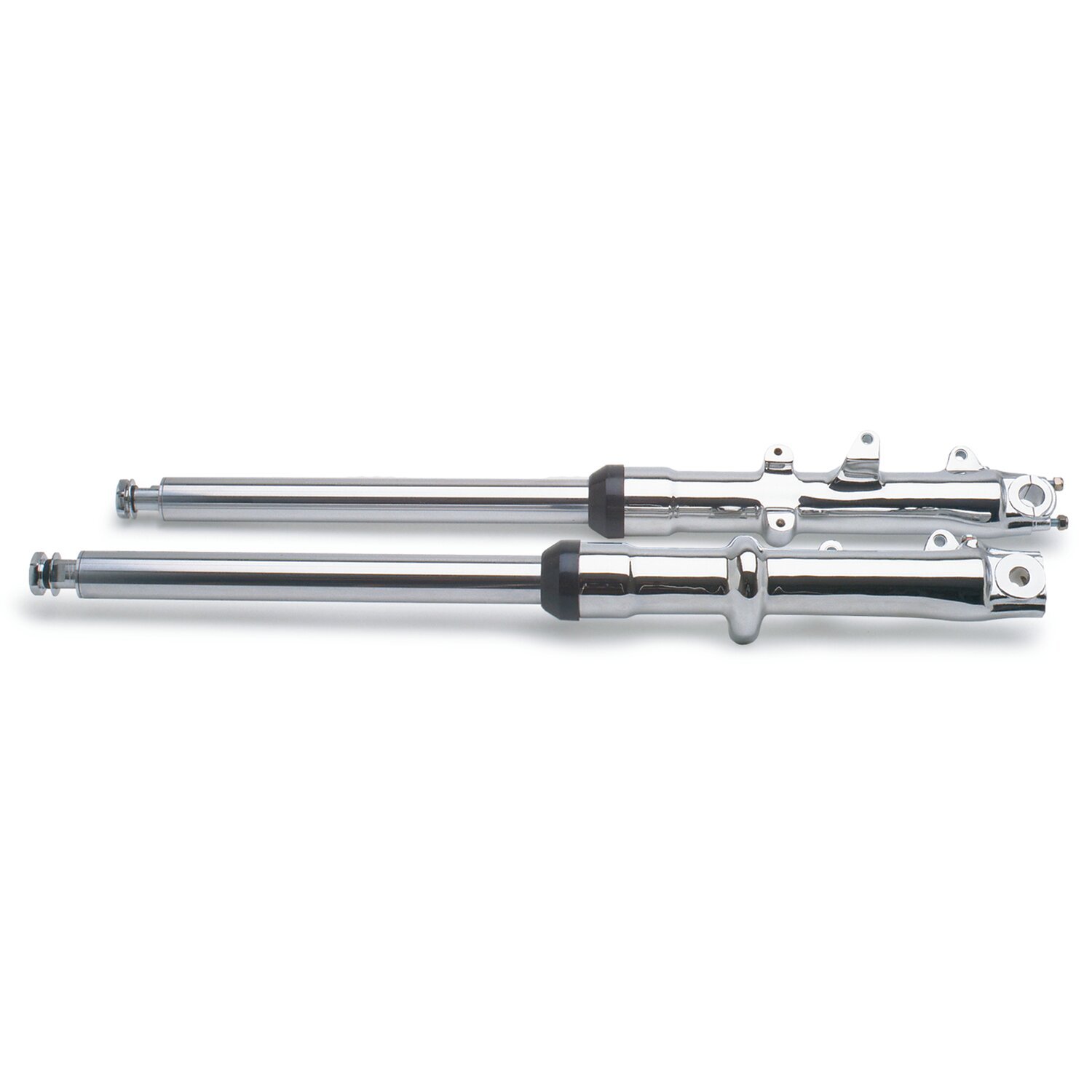 80-83 41mm fork tube & slider assembly set. +2" over stock, Chrome