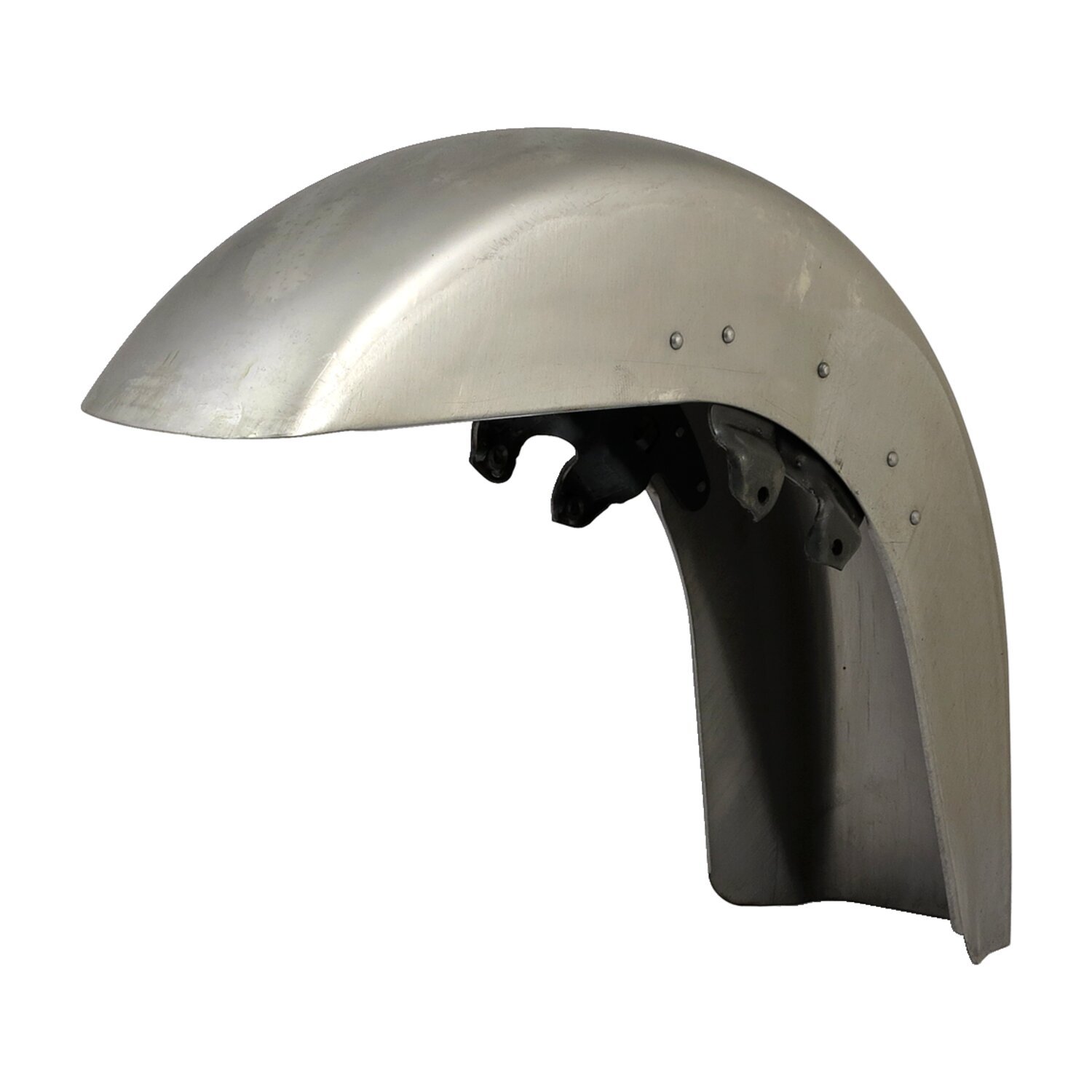 54-84 FL front fender. no holes, Unpainted, Raw