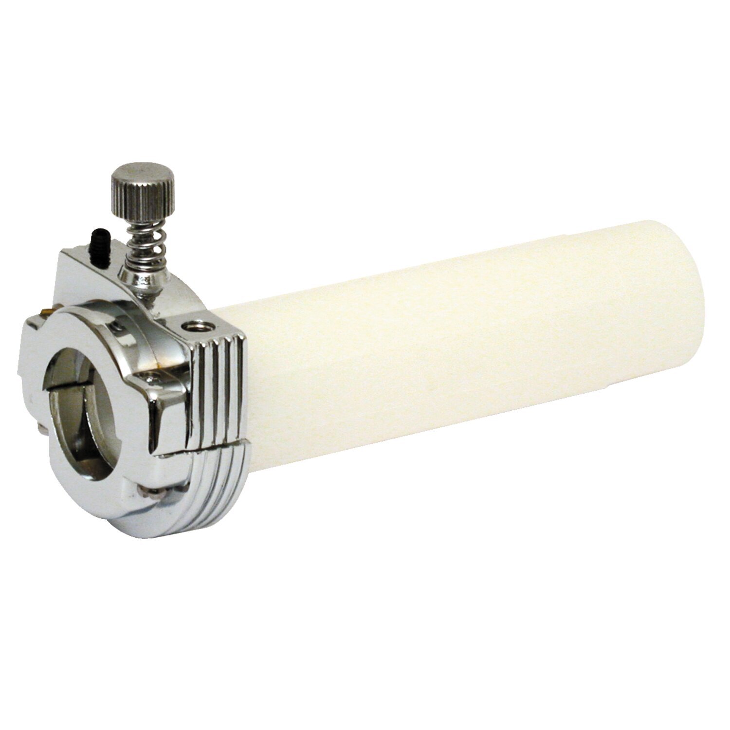 Throttle assembly, without grips, Chrome