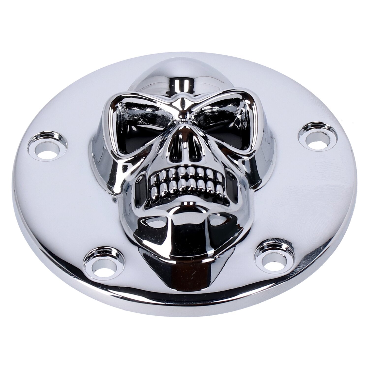 Skull point cover 5-hole, Chrome