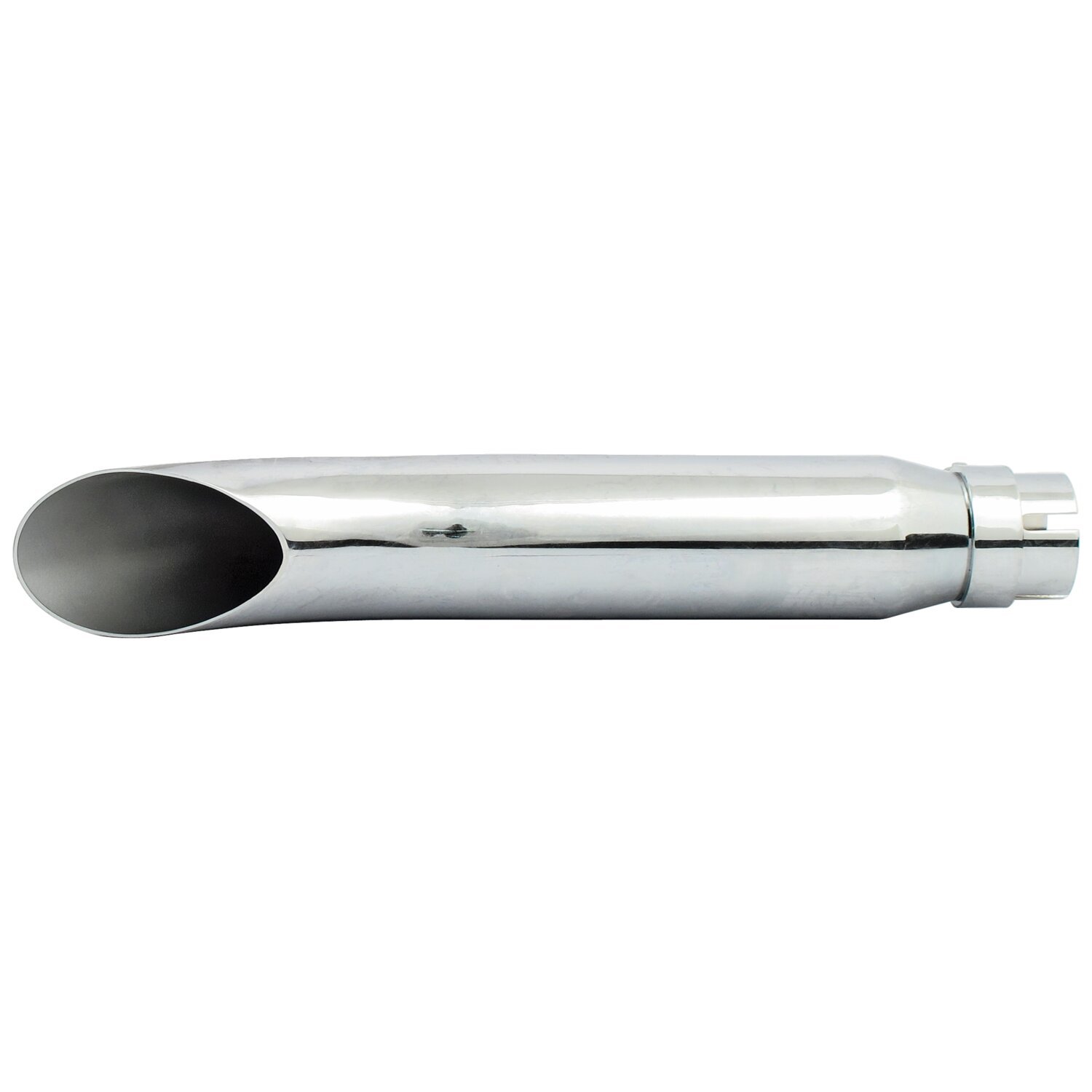 Turn out universal muffler 16" long, Chrome