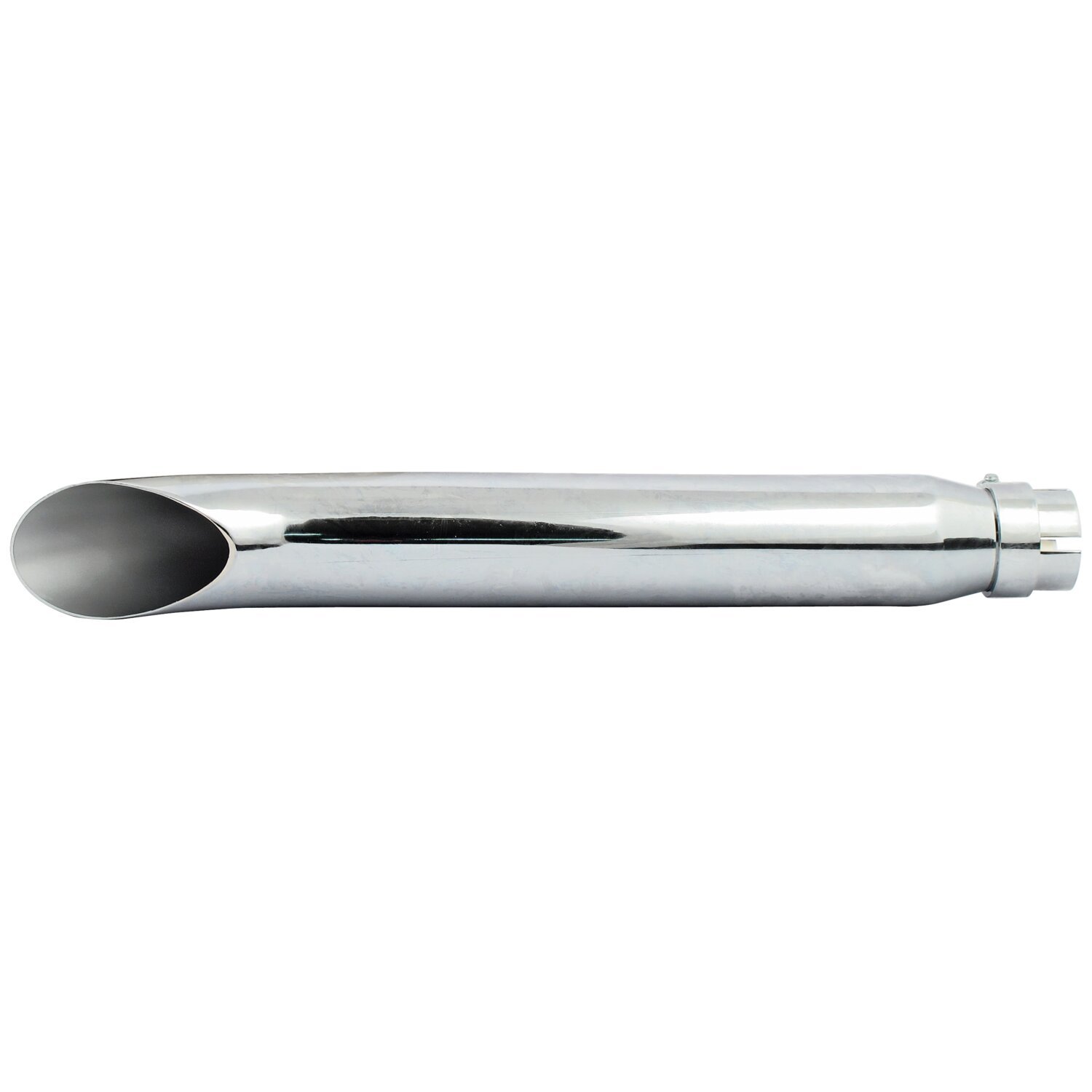 Turn out universal muffler 20" long, Chrome