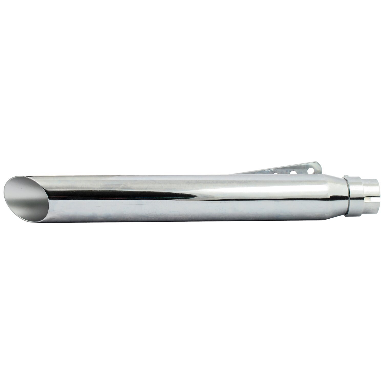 Slash Cut universal muffler 20" long, Chrome