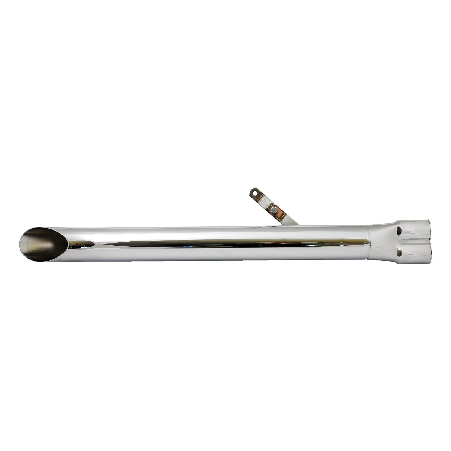 Turn out Shovel style universal muffler 30" long, Chrome