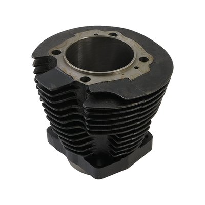 Black painted stock replacement cast iron cylinder. Stock 3" bore. Repl. 16465-58A. 

Note: Cylinders must be finish bored and honed to fit stock size pistons. Cylinders are sold without pistons and rings.