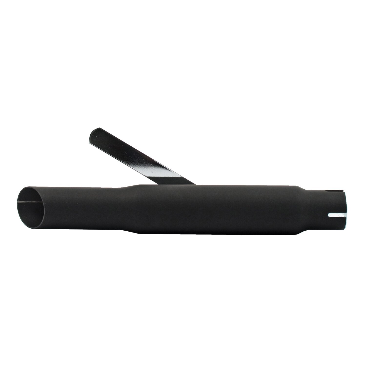 Shorty slash cut universal muffler16" long, Black