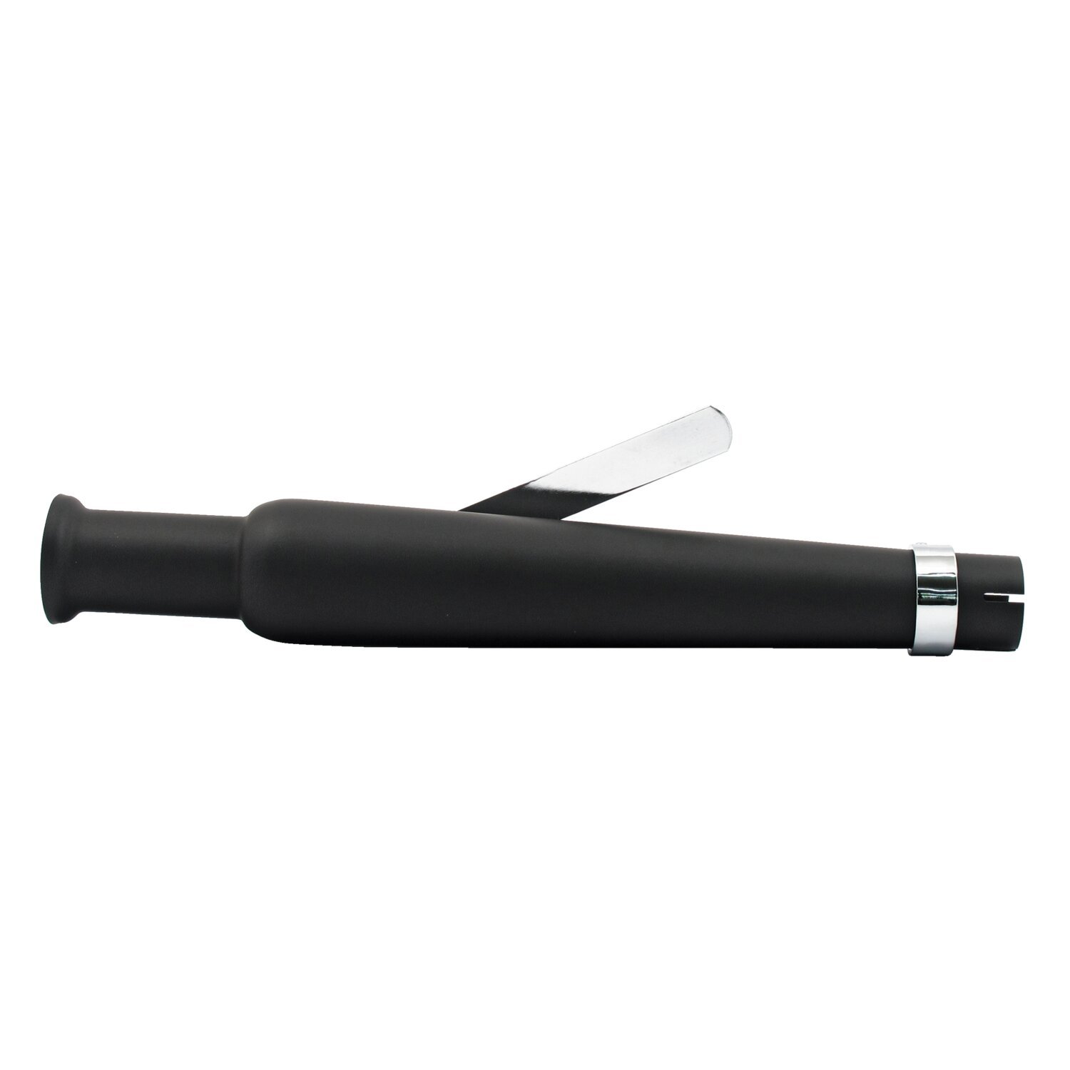 Trumpet universal straight muffler 18-1/2" long, Black